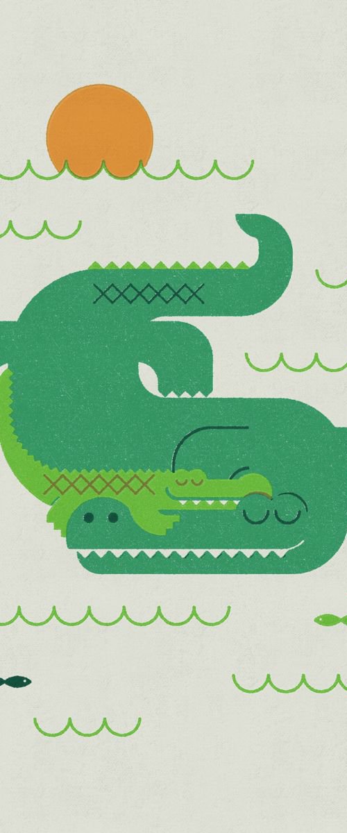 Crocodiles by Forty Winks Art