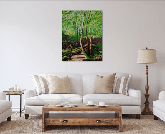 Light Forest - 40 x 32 inch