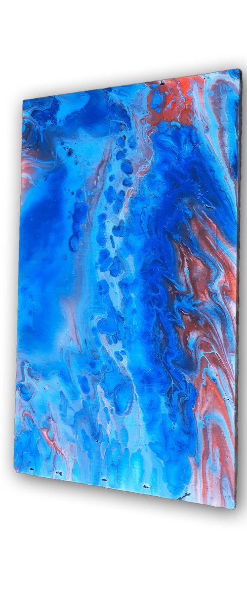 "Conduction 2" - Original Abstract PMS Acrylic Painting - 8 x 14 inches by Preston M. Smith (PMS)