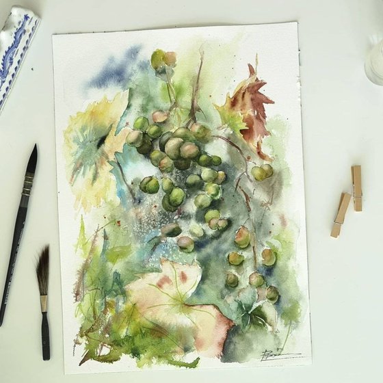 Grape branch - Set of 2