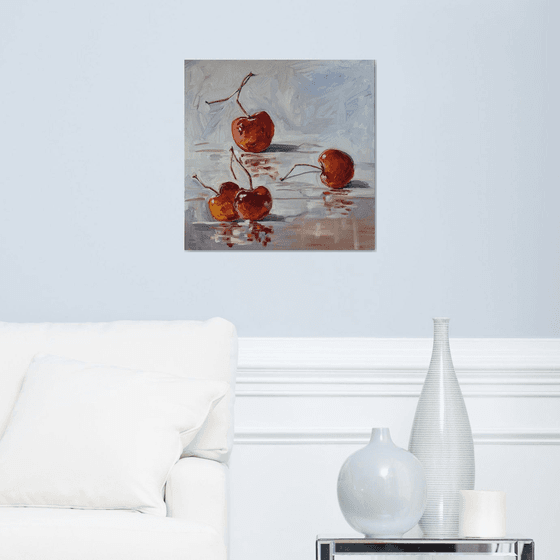 Red cherries.