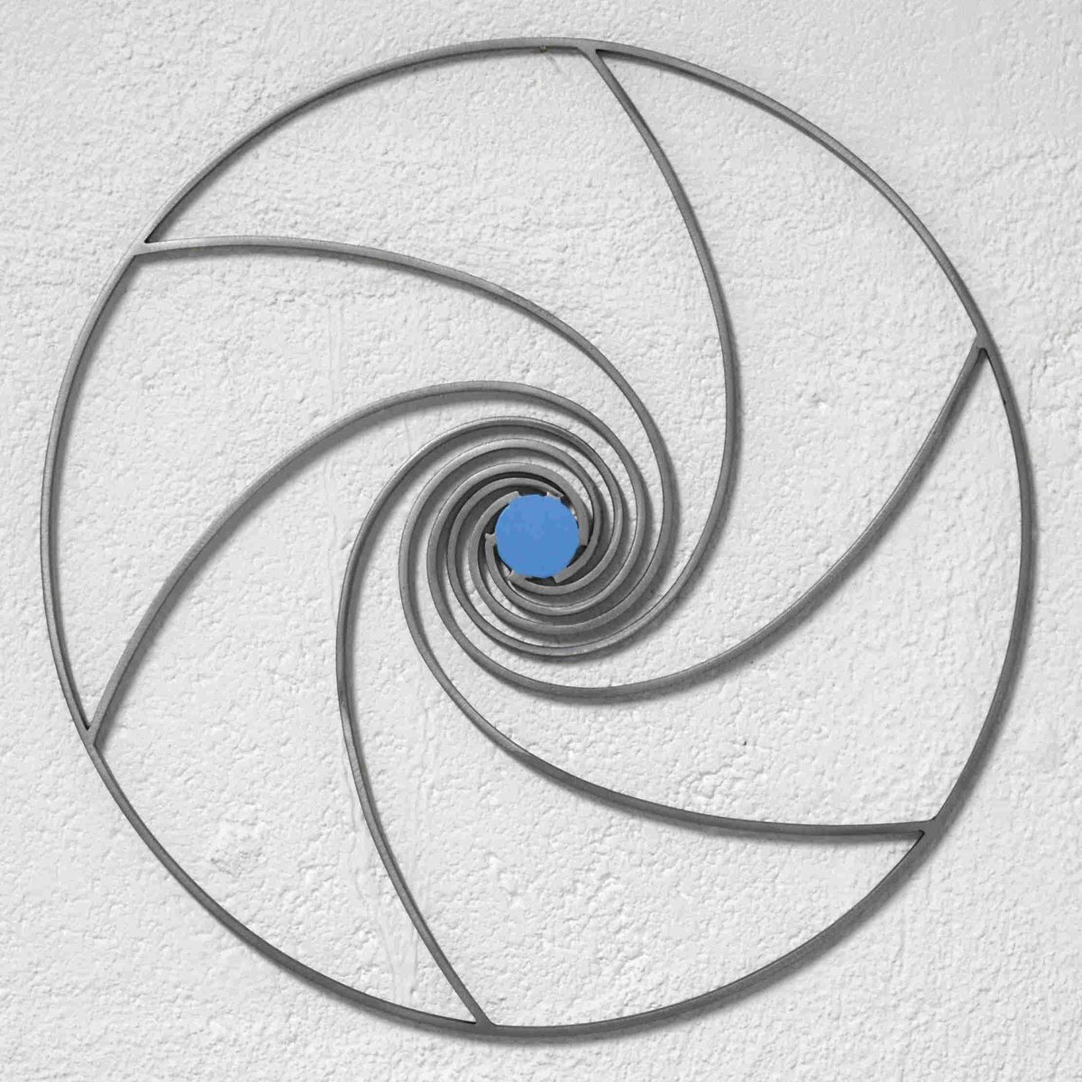 Geometric Landscape Sculpture By Yannick Bouillault, 12 X 12", Vers Le Ciel, Original Artwork