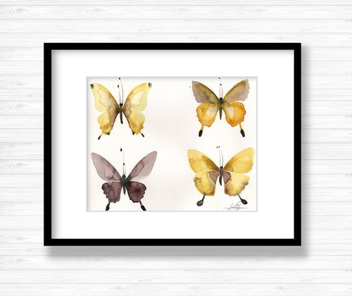 Four Butterflies 6 - Butterfly Art by Kathy Morton Stanion by Kathy Morton Stanion