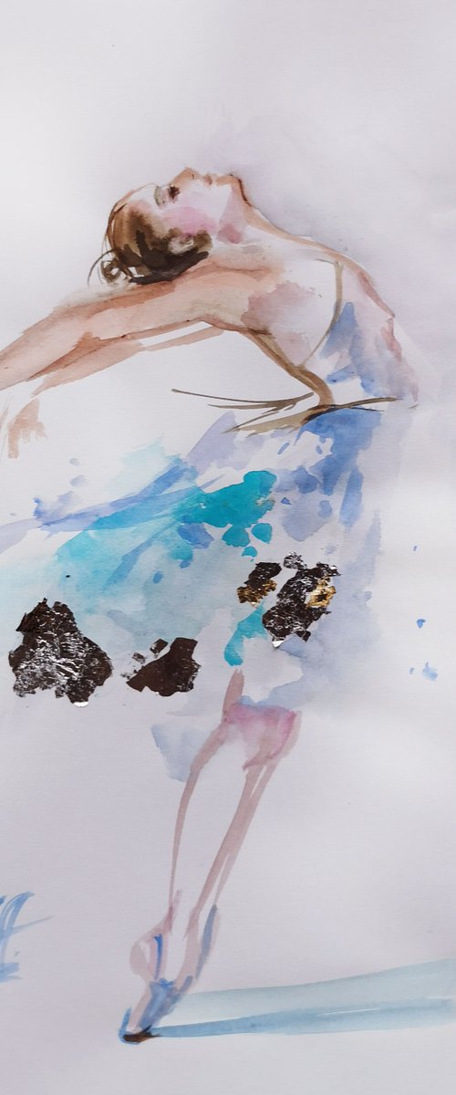 Ballet Art, Ballerina painting by Annet Loginova