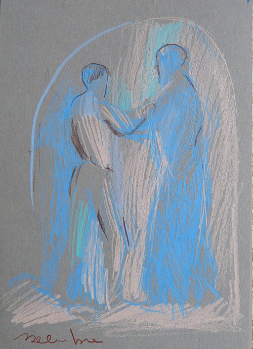 The Blessing, 21x15 cm by Frederic Belaubre