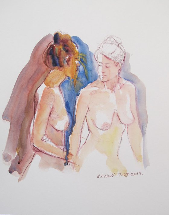female nude 2 poses