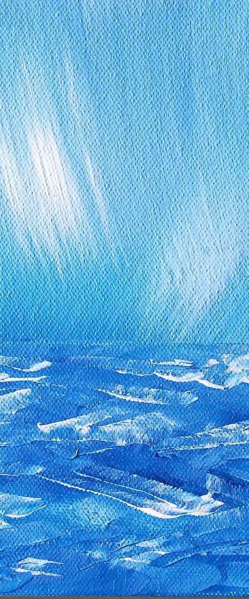 Squall, small, framed, gorgeous by Mel Graham