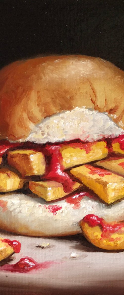 Chip bap #1 still life by Jane Palmer Art