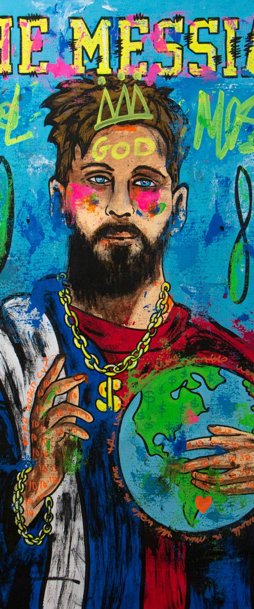 Salvator Lionel Messi N 1 by Carlos Pun Art