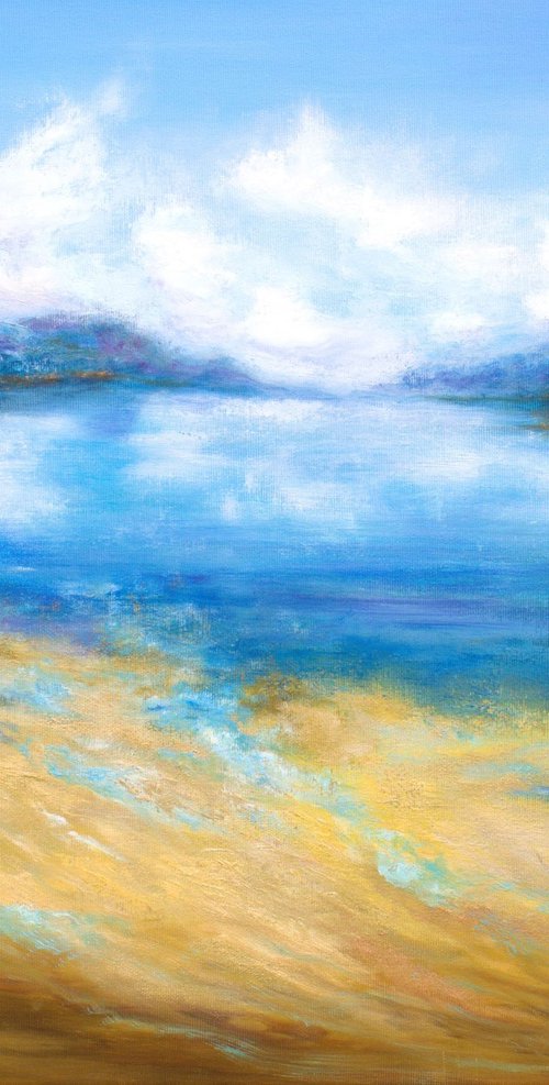 Gold seascape by Ludmilla Ukrow