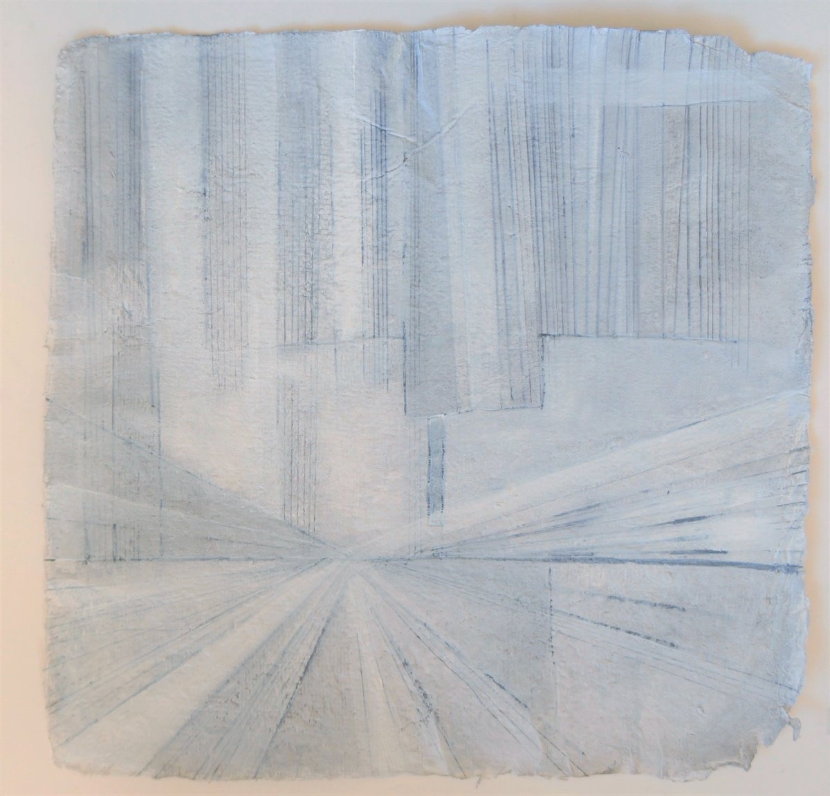 Geometric Abstract Painting By Anna Jannack, 12 X 12, Lines Iv, Original Artwork