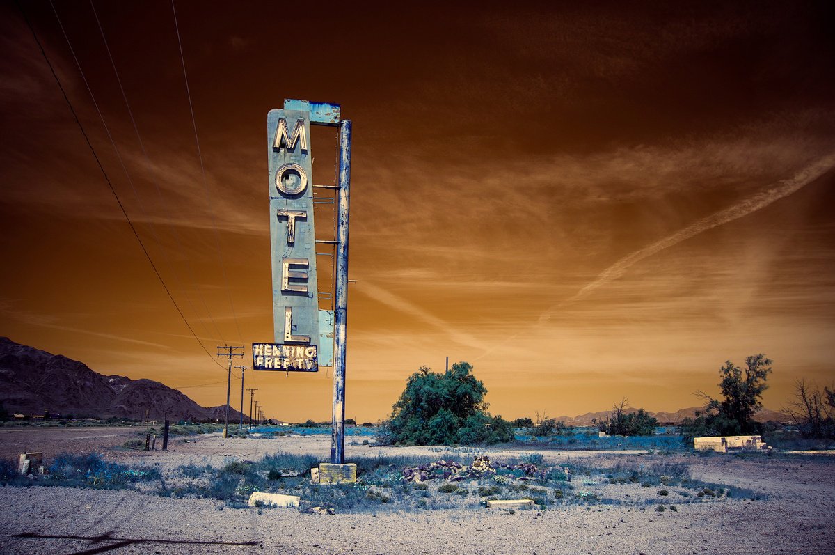 Photorealistic Photograph , Abandoned Sign, Ludlow By Mark Hannah, 36 X 24, Artwork For Sale On Artfinder