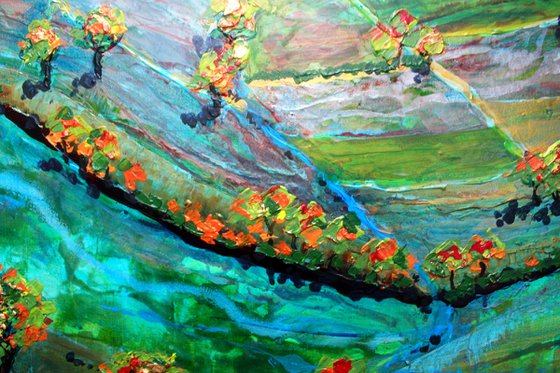 Autumn Landscape - Large  (120cm  x 100 cm -47" x 39")