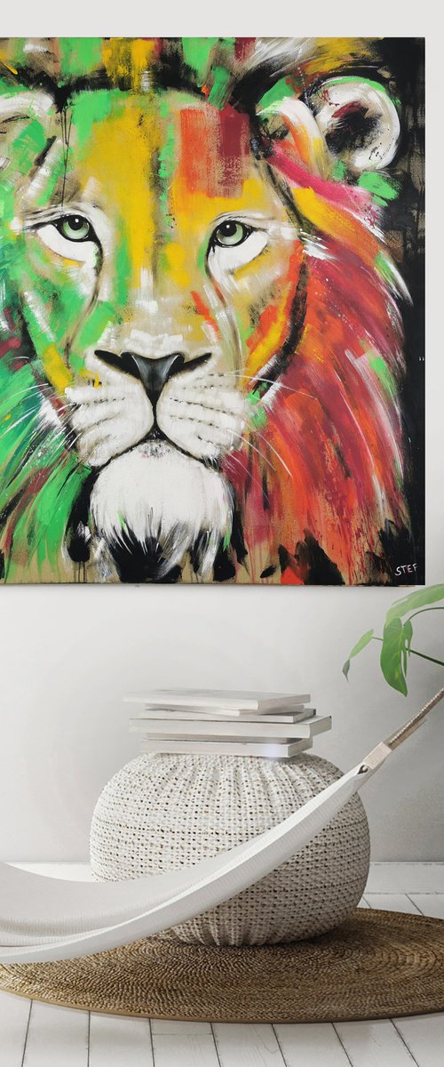 LION #16 - Series BIG CAT by Stefanie Rogge