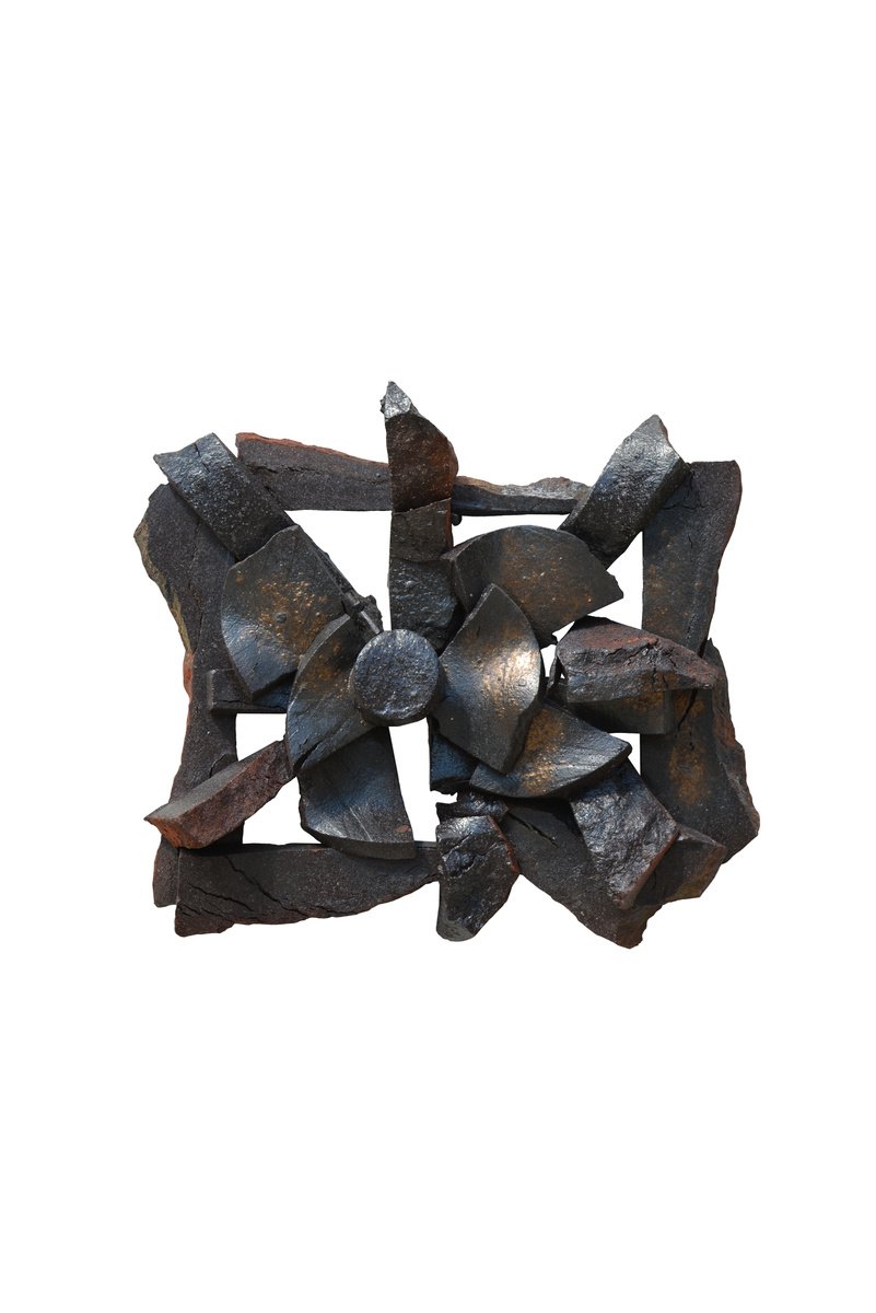 Organic Abstract Relief By Ognyan Chitakov, 13 X 12", "P", Original Artwork