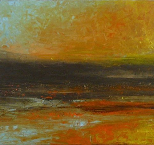 Lost Shore  (Panoramic Seascape, 100x40cm) by Kalpana Soanes