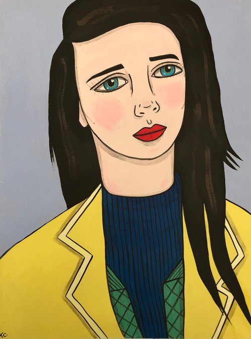 Portrait in Yellow by Kitty  Cooper