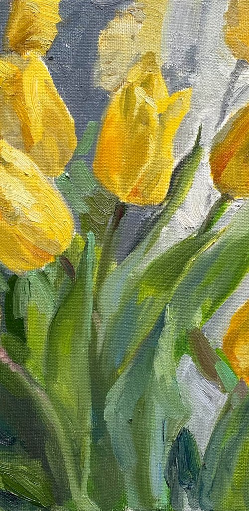 Yellow tulips by Nataliia Nosyk