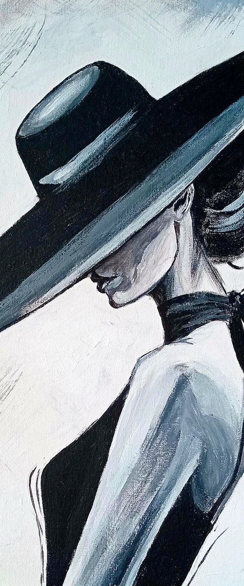 Under the Wide-Brimmed Hat by Liubov Samoilova