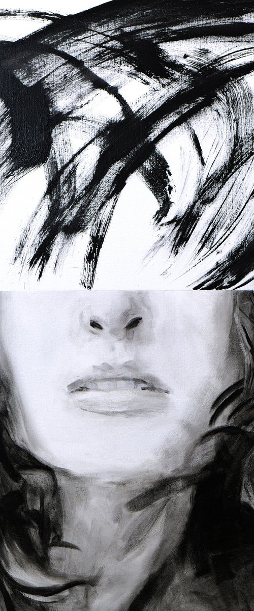 Romance without contex 100 x 100 cm. by MOUSSIN IRJAN