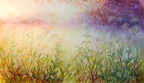 'Vision'-Meadow painting by Anita Nowinska