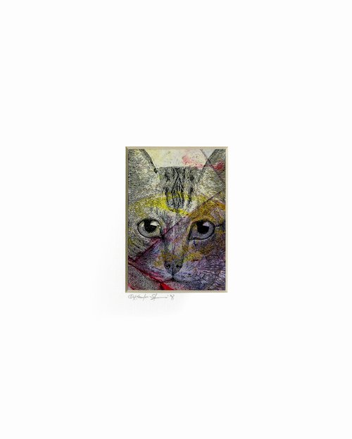 Cat 1 - Painting by Kathy Morton Stanion by Kathy Morton Stanion