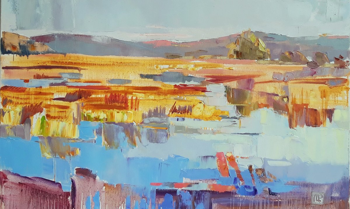 Autumn Lake . By Lesya Ros, 31 X 20, Artwork For Sale On Artfinder