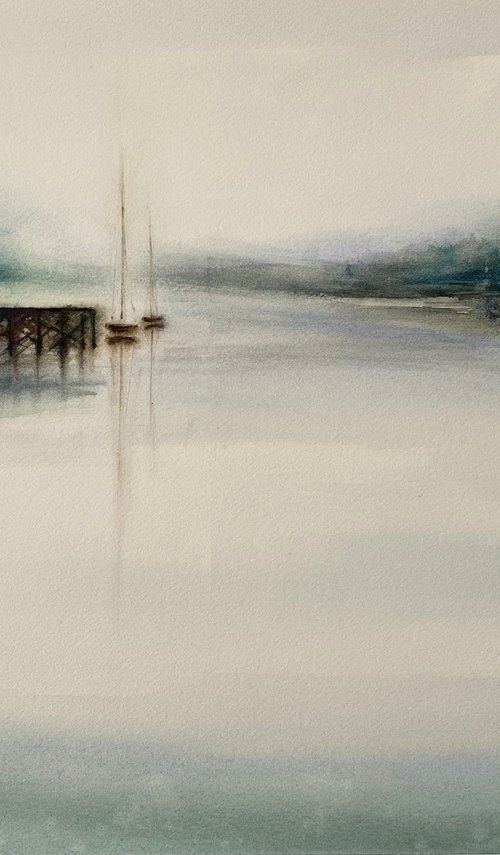 Fog over the lake by Natalia Salinas Mariscal