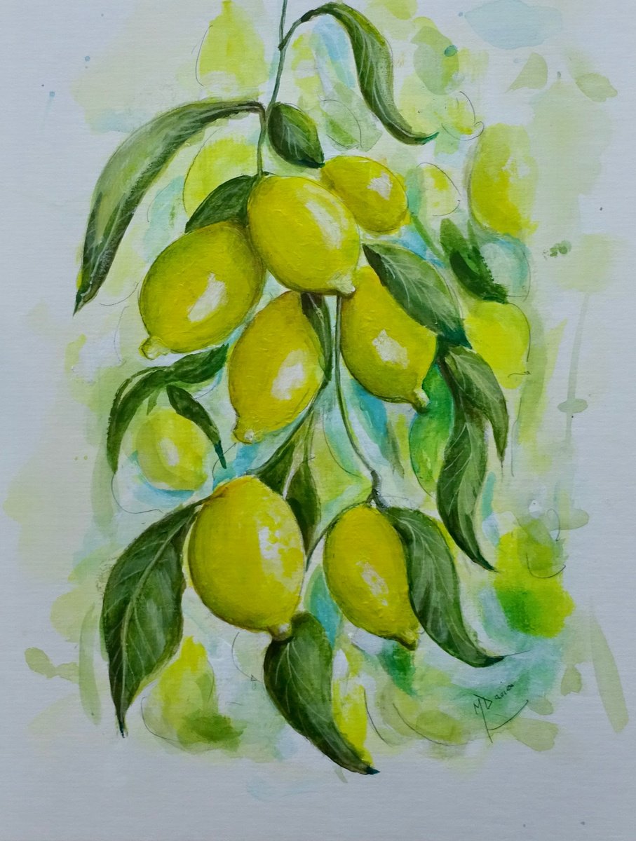 The Lemon Can Be Sweet by Mel Davies Original Art