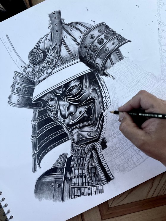 Japanese Samurai Mask & Helmet