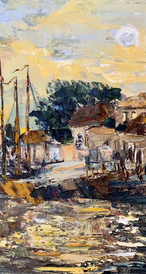 Full Moon in the City by Vilma Gataveckienė