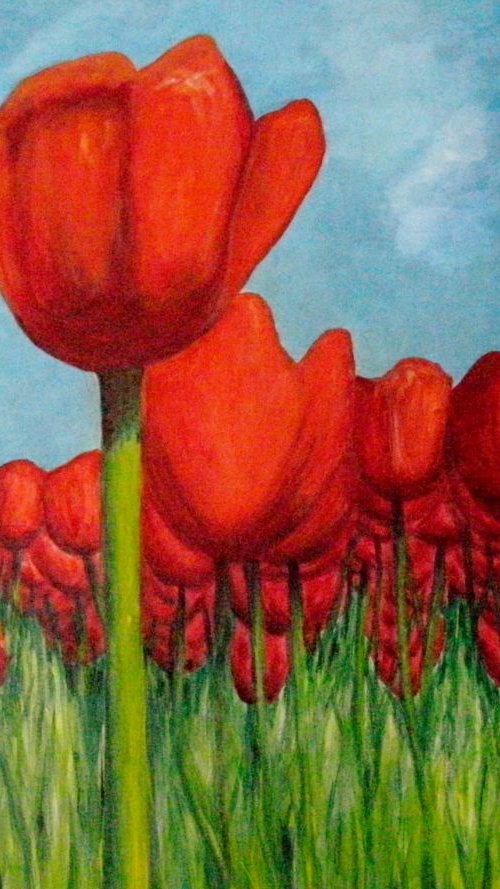 Red Tulips by Brazao