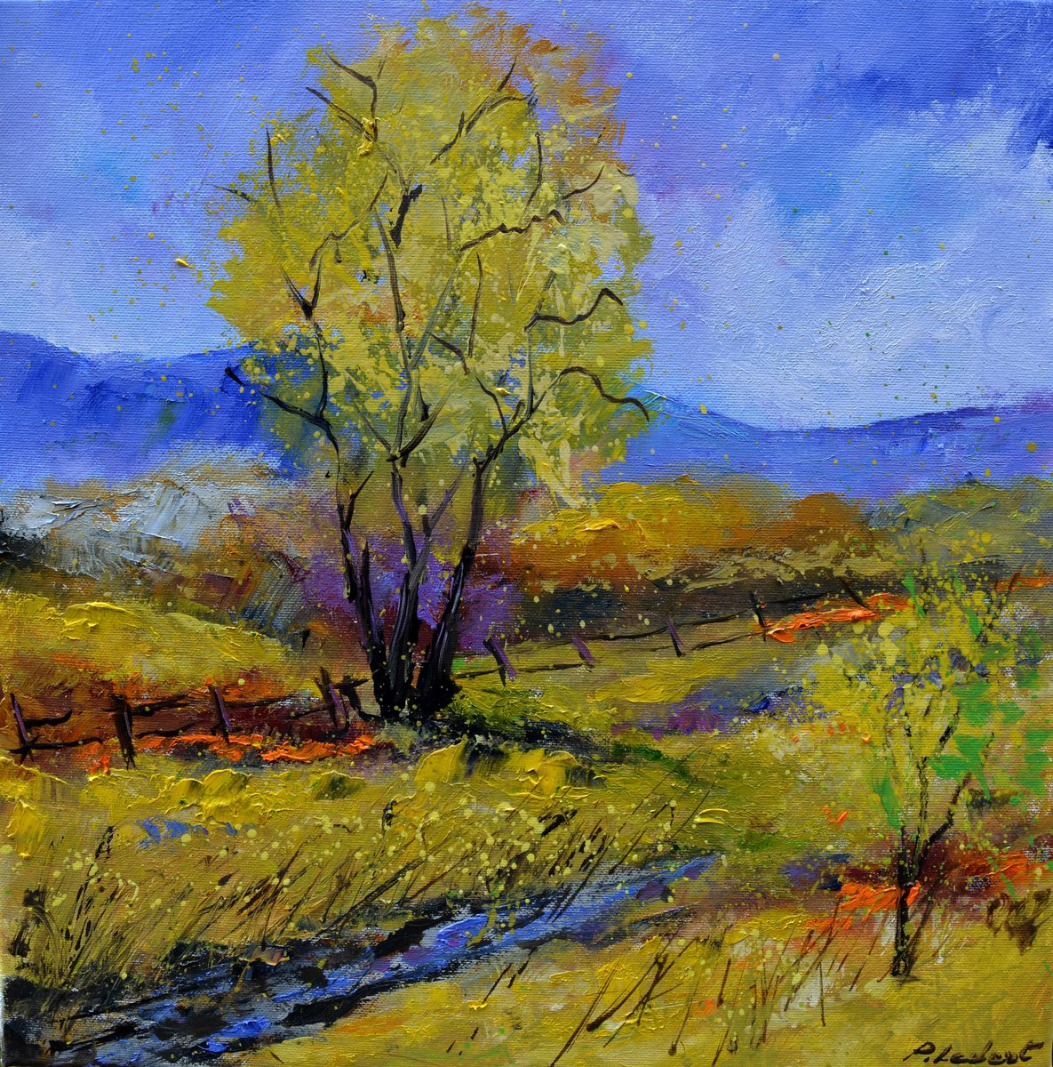 A yellow tree by Pol Henry Ledent