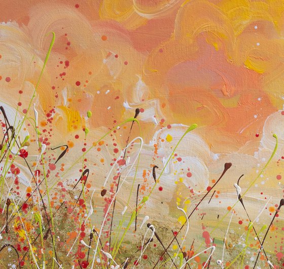 Sunset Clouds - Colorful Landscape Painting