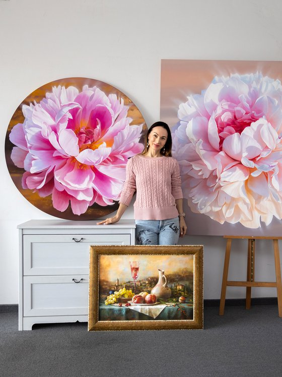 Repast With A Landscape In The Background