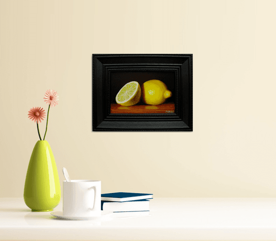 Lemons in chiaroscuro