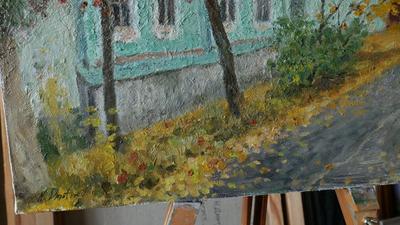 Autumn In Yelets - autumn landscape painting