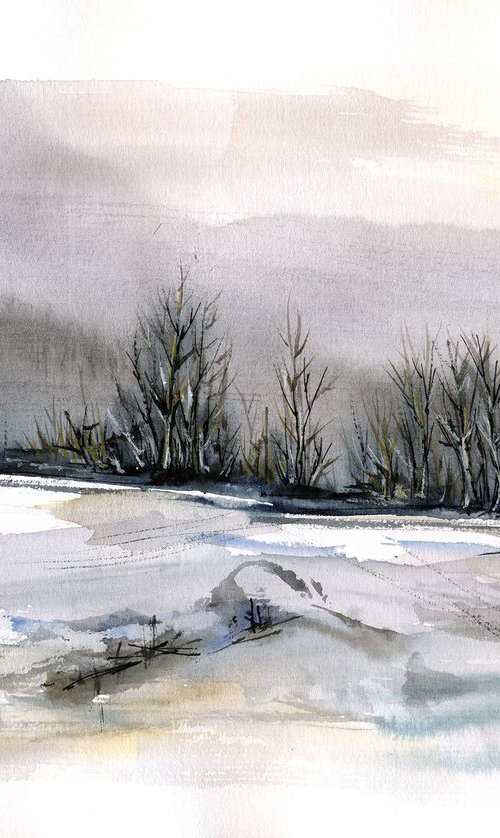 Winter landscape by Aniko Hencz