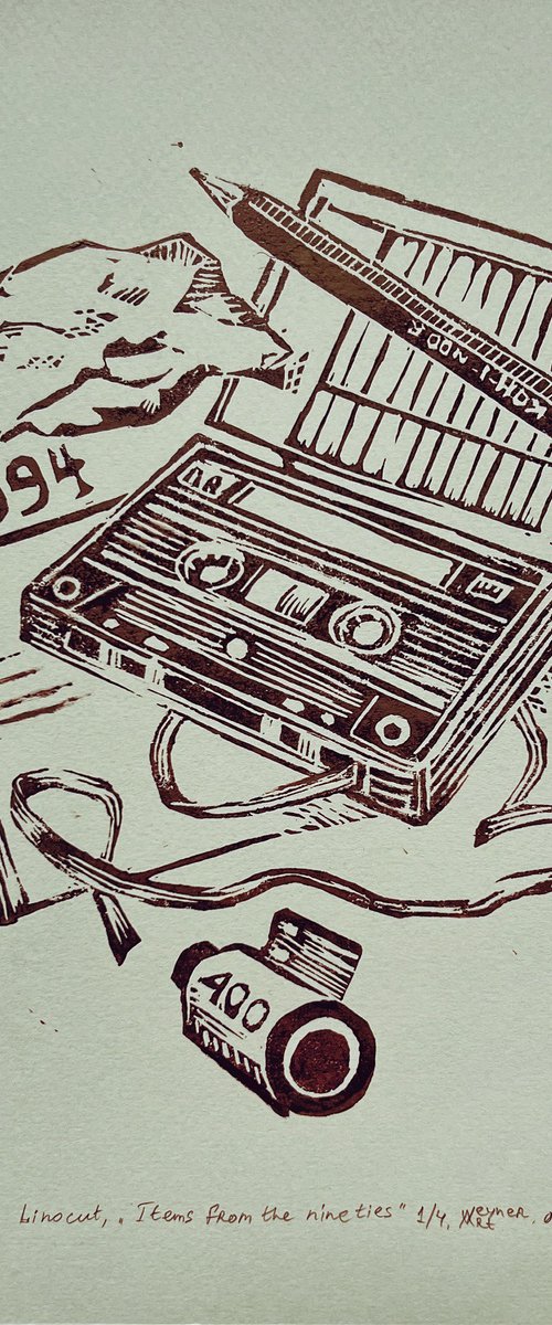 Items from the nineties. Music cassette by Natalia Veyner