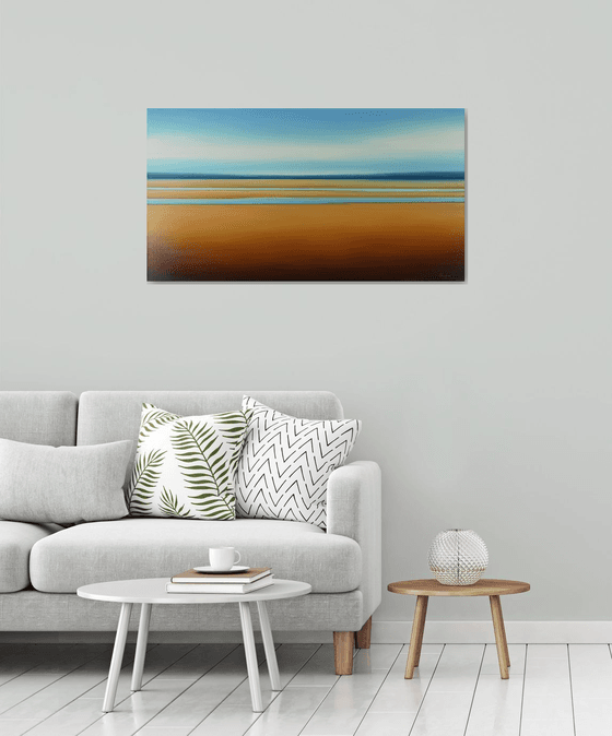 Distant Water - Colorful Abstract Landscape