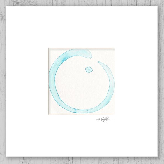 Enso 18 - Abstract Zen Circle Painting by Kathy Morton Stanion