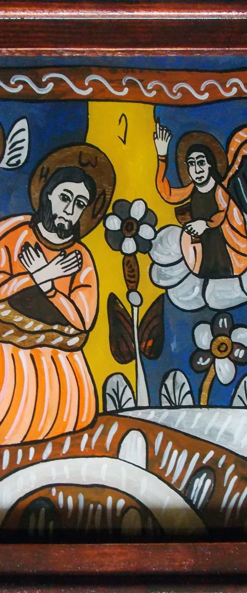 Jesus praying in the Garden of Gethsemane by Adriana Vasile