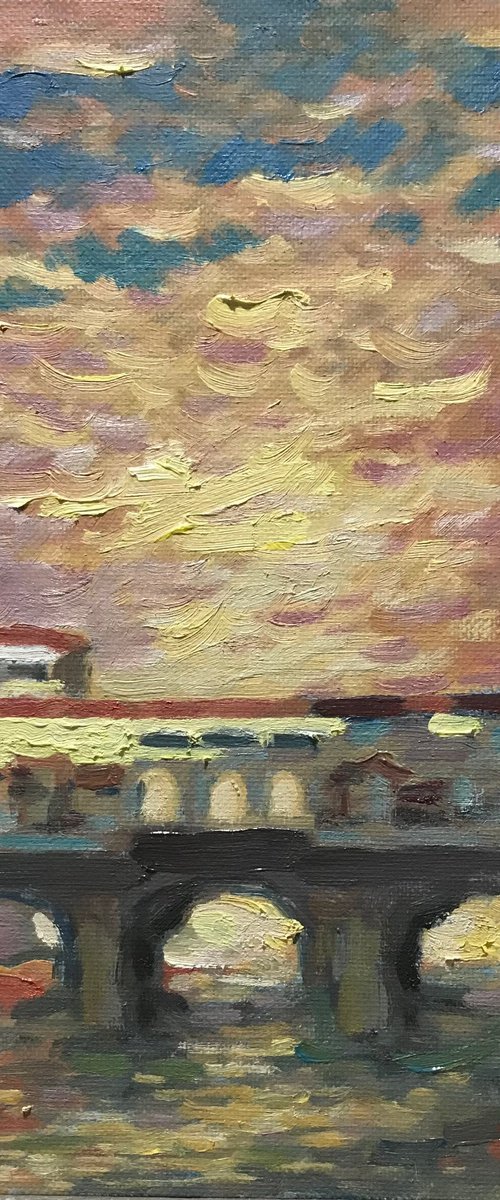 Ponte Vecchio in the Sunset by Jixiang Dong