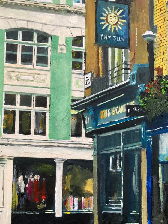 Bright Sunny Day in Soho, London