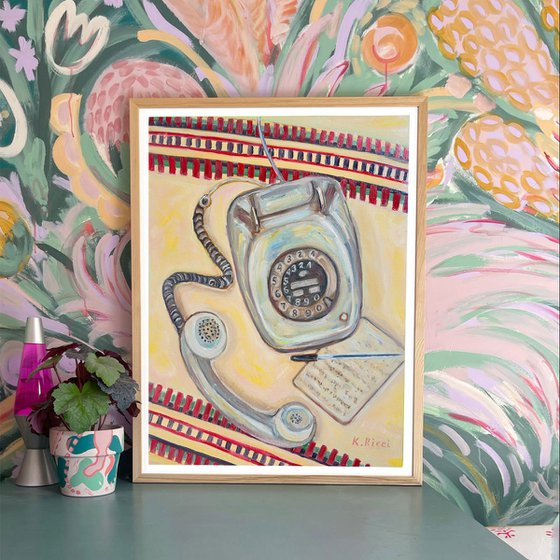 Scene with Retro Phone