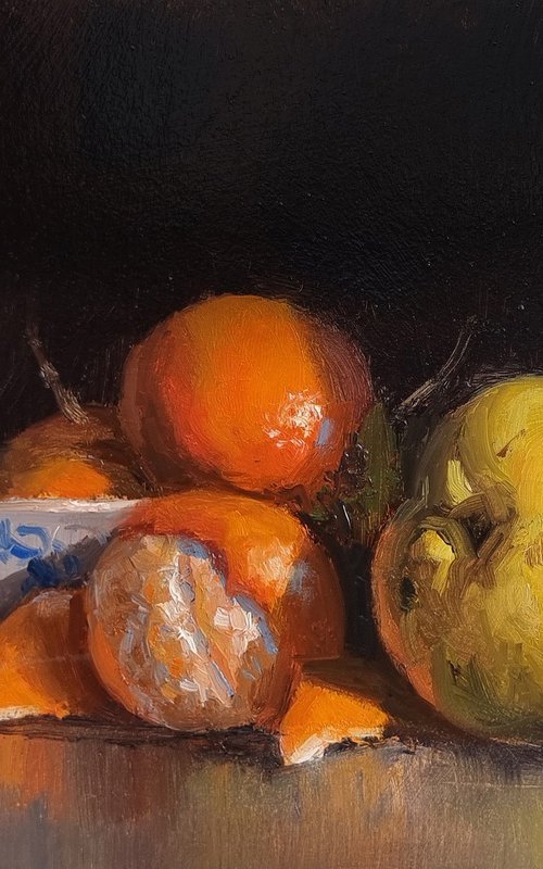 Clementines and Quince by Pascal Giroud