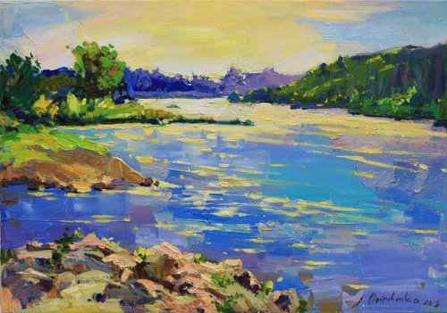 Summer on the river by Alisa Onipchenko-Cherniakovska