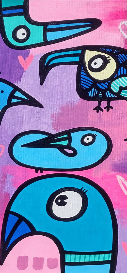 Berry Birds by Kev Munday