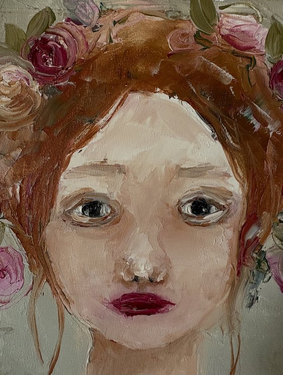 Spring Floral Crowned Muse Portrait