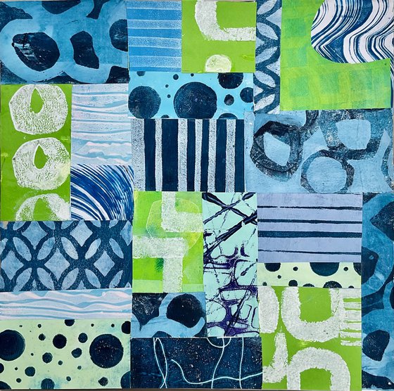 Green/Blue Grid with ‘C’s